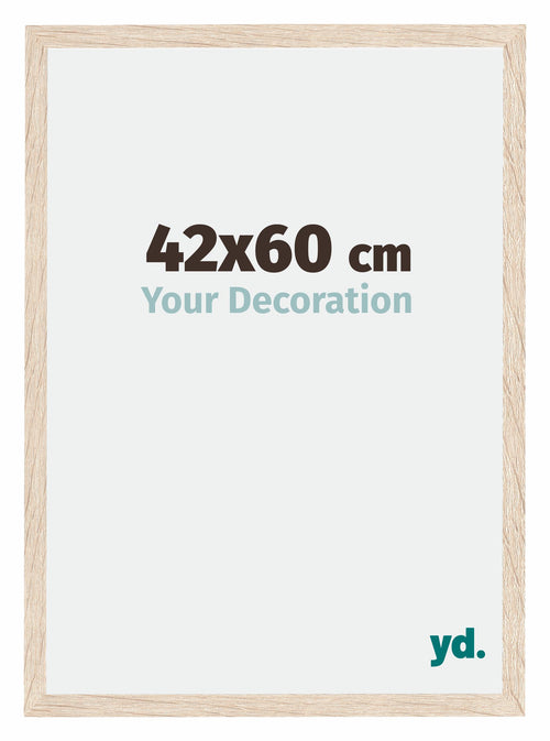 Catania MDF Photo Frame 42x60cm Oak Size | Yourdecoration.co.uk