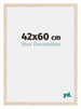 Catania MDF Photo Frame 42x60cm Oak Size | Yourdecoration.co.uk