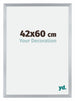 Catania MDF Photo Frame 42x60cm Silver Size | Yourdecoration.co.uk