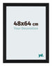 Catania MDF Photo Frame 48x64cm Black Front Size | Yourdecoration.co.uk