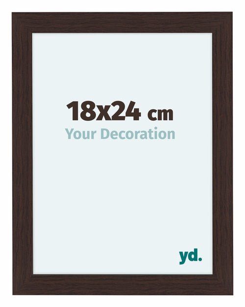 Como MDF Photo Frame 18x24cm Oak Dark Front Size | Yourdecoration.co.uk