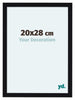 Como MDF Photo Frame 20x28cm Black High Gloss Front Size | Yourdecoration.co.uk