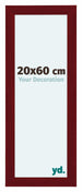 Como MDF Photo Frame 20x60cm Wine Red Swept Front Size | Yourdecoration.co.uk