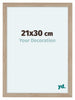 Como MDF Photo Frame 21x30cm Oak Light Front Size | Yourdecoration.co.uk