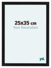 Como MDF Photo Frame 25x35cm Black Matte Front Size | Yourdecoration.co.uk