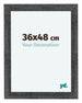 Como MDF Photo Frame 36x48cm Gray Swept Front Size | Yourdecoration.co.uk