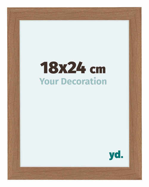 Como MDF Photo Frame 36x48cm Walnut Light Front Size | Yourdecoration.co.uk