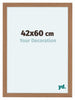 Como MDF Photo Frame 42x60cm Walnut Light Front Size | Yourdecoration.co.uk