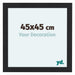 Como MDF Photo Frame 45x45cm Black Woodgrain Front Size | Yourdecoration.co.uk