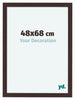 Como MDF Photo Frame 48x68cm Oak Dark Front Size | Yourdecoration.co.uk