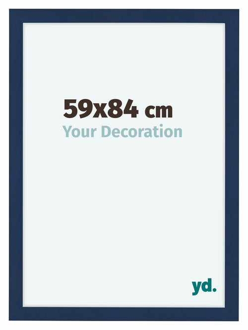 Como MDF Photo Frame 59x84cm Dark Blue Swept Front Size | Yourdecoration.co.uk