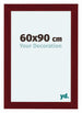 Como MDF Photo Frame 60x90cm Wine Red Swept Front Size | Yourdecoration.co.uk