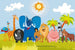 Dimex Africa Animals Wall Mural 375x250cm 5 Panels | Yourdecoration.co.uk