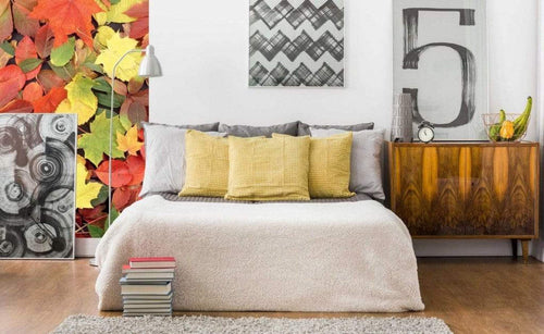 Dimex Colorful leaves Wall Mural 150x250cm 2 Panels Ambiance | Yourdecoration.co.uk