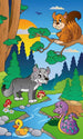 Dimex Forest Animals Wall Mural 150x250cm 2 Panels | Yourdecoration.co.uk