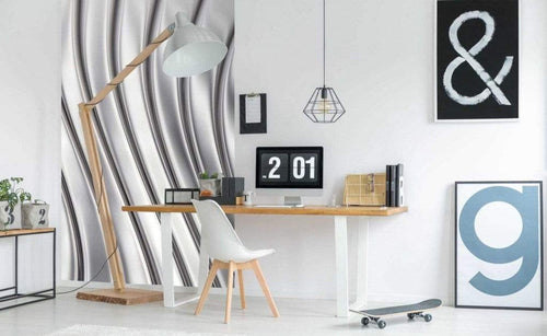 Dimex Metal Strips Wall Mural 150x250cm 2 Panels Ambiance | Yourdecoration.co.uk