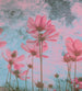 Dimex Pink Flower Abstract Wall Mural 225x250cm 3 Panels | Yourdecoration.co.uk