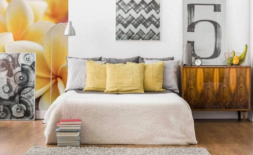 Dimex Plumeria Wall Mural 150x250cm 2 Panels Ambiance | Yourdecoration.co.uk