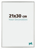 Evry Plastic Photo Frame 21x30cm Champagne Front Size | Yourdecoration.co.uk