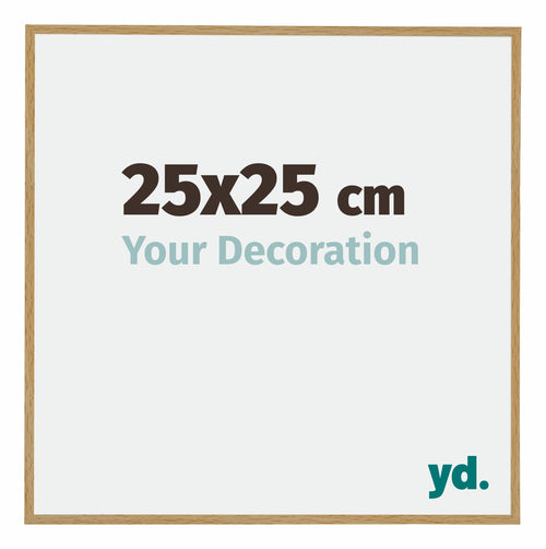 Evry Plastic Photo Frame 25x25cm Beech Light Front Size | Yourdecoration.co.uk