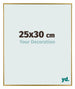 Evry Plastic Photo Frame 25x30cm Gold Front Size | Yourdecoration.co.uk