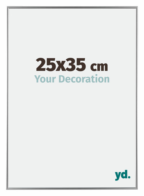 Evry Plastic Photo Frame 25x35cm Silver Front Size | Yourdecoration.co.uk