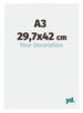 Evry Plastic Photo Frame 29 7x42cm A3 White High Gloss Front Size | Yourdecoration.co.uk