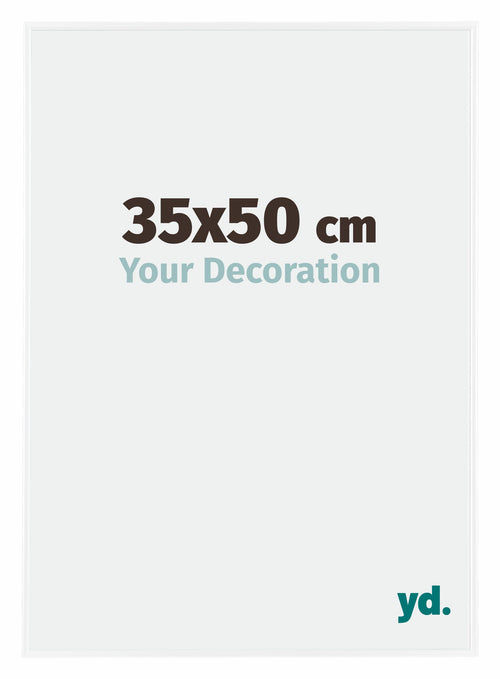 Evry Plastic Photo Frame 35x50cm White High Gloss Front Size | Yourdecoration.co.uk