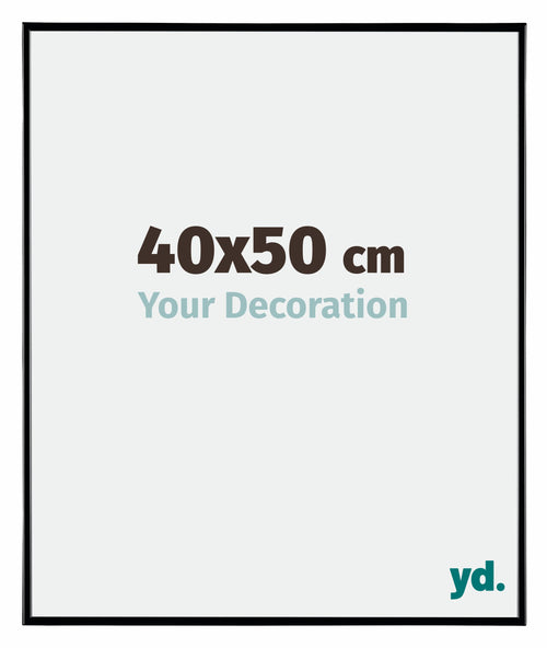 Evry Plastic Photo Frame 40x50cm Black High Gloss Front Size | Yourdecoration.co.uk