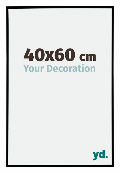 Evry Plastic Photo Frame 40x60cm Black Matt Front Size | Yourdecoration.co.uk