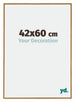 Evry Plastic Photo Frame 42x60cm Beech Light Front Size | Yourdecoration.co.uk