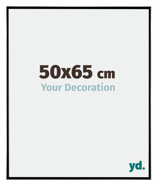 Evry Plastic Photo Frame 50x65cm Black High Gloss Front Size | Yourdecoration.co.uk
