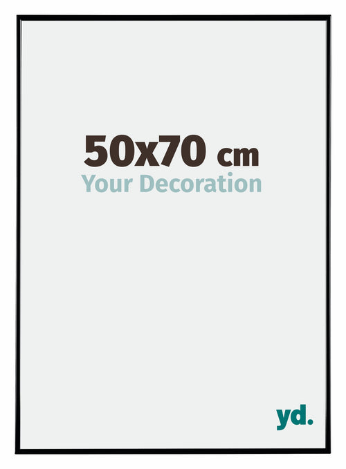 Evry Plastic Photo Frame 50x70cm Black High Gloss Front Size | Yourdecoration.co.uk
