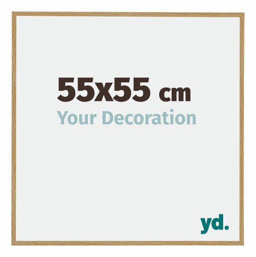 Evry Plastic Photo Frame 55x55cm Beech Light Front Size | Yourdecoration.co.uk
