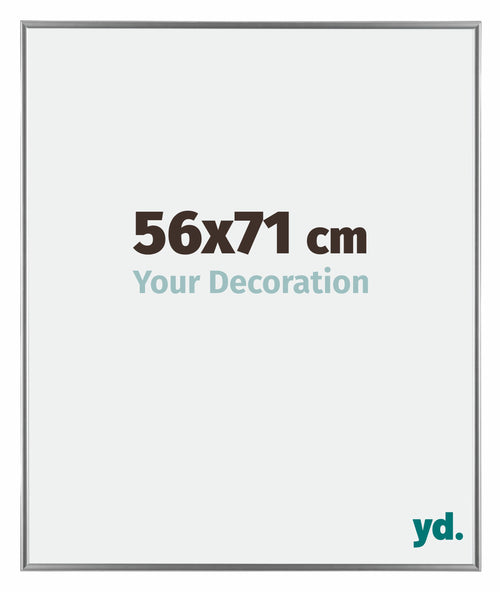 Evry Plastic Photo Frame 56x71cm Silver Front Size | Yourdecoration.co.uk