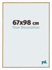 Evry Plastic Photo Frame 67x98cm Beech Light Front Size | Yourdecoration.co.uk