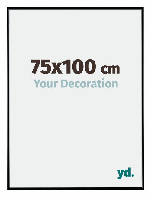 Evry Plastic Photo Frame 75x100cm Black High Gloss Front Size | Yourdecoration.co.uk