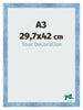 Photo Frame A3 - 29,7x42 cm - Clear Blue Swept - MDF - Pisa