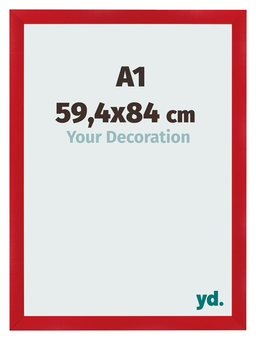 Photo Frame A1 - 59,4x84 cm - Red - MDF - Pisa