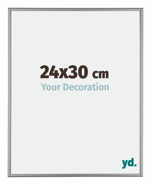 Kent Aluminium Photo Frame 24x30cm Platinum Front Size | Yourdecoration.co.uk