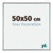Kent Aluminium Photo Frame 50x50cm Platinum Front Size | Yourdecoration.co.uk