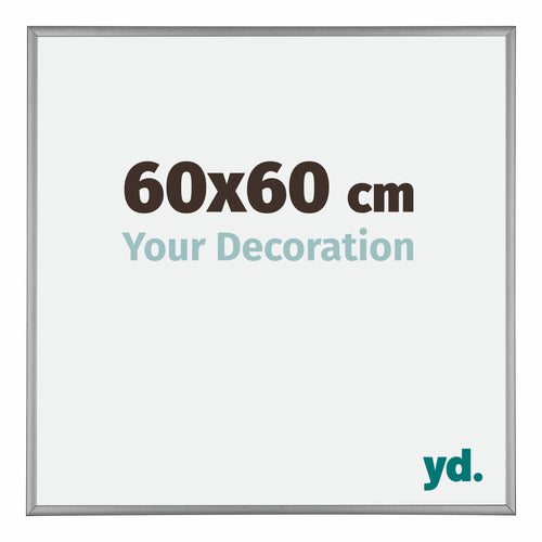 Kent Aluminium Photo Frame 60x60cm Platinum Front Size | Yourdecoration.co.uk