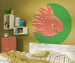 Komar Little Dino Proto Self Adhesive Wall Mural 125x125cm Round Ambiance | Yourdecoration.co.uk