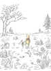 Komar Non Woven Wall Mural Iadx4 043 Winnie Pooh Walk | Yourdecoration.co.uk