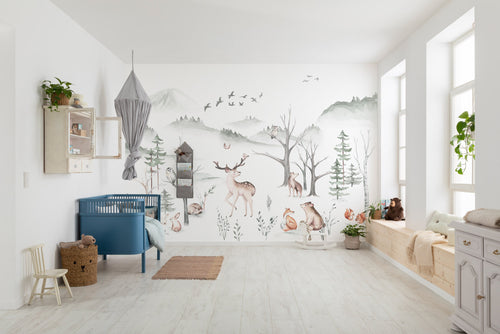 Komar Non Woven Wall Mural Iax8 0034 Cozy Woods Interieur | Yourdecoration.co.uk