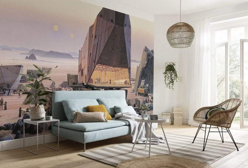 Komar Star Wars Classic RMQ Java Market Non Woven Wall Mural 500x250cm 10 Panels Ambiance | Yourdecoration.co.uk