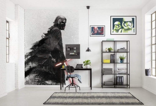 Komar Star Wars Kylo Vader Shadow Non Woven Wall Mural 200x280cm 4 Panels Ambiance | Yourdecoration.co.uk