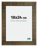 Leeds Wooden Photo Frame 18x24cm Champagne Brushed Front Size | Yourdecoration.co.uk