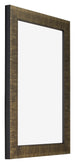 Leeds Wooden Photo Frame 20x30cm Champagne Brushed Front Oblique | Yourdecoration.co.uk