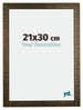 Leeds Wooden Photo Frame 21x30cm Champagne Brushed Front Size | Yourdecoration.co.uk